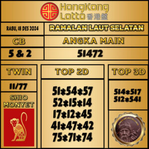 RAMALAN ANGKA TOGEL JITU HONGKONG RABU 18 DESEMBER 2024 TERKINI