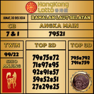 RAMALAN ANGKA TOGEL JITU HONGKONG JUMAT 20 DESEMBER 2024 TERKINI